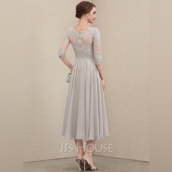 Gray Mother of Bride Dress - Picture 7 of 7
